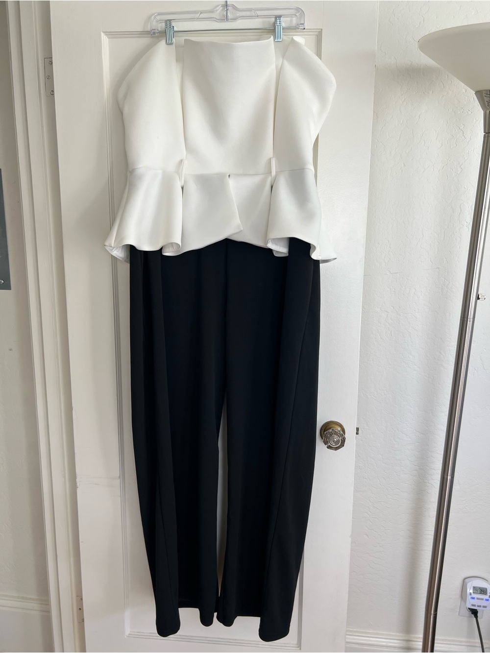 Strapless Peplum Jumpsuit